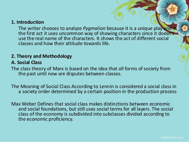 Social Class in Pygmalion