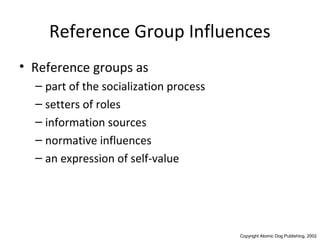 Social Class and Reference Group Influences | PPT