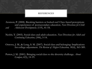 Because these students are mostly first-generation, they lack the social capital needed to successfully navigate a college campus. 