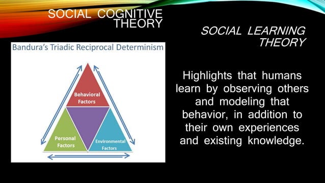 Social Cognitive Theory In a Workplace | PPT