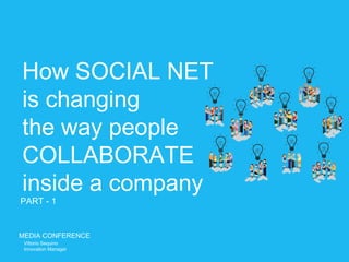 How SOCIAL NET
is changing
the way people
COLLABORATE
inside a company
PART - 1


MEDIA CONFERENCE
 Vittorio Sequino
 Innovation Manager
 