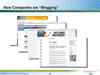 How Companies are “Blogging” 