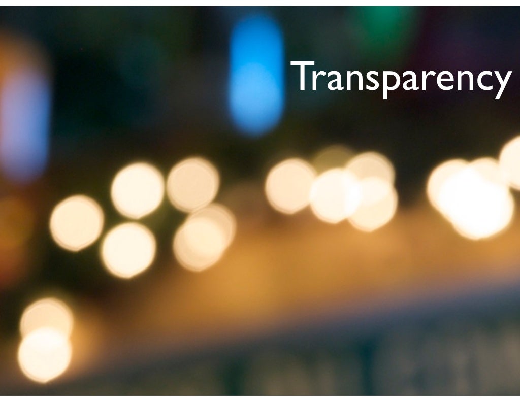 Transparency