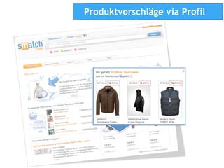 Produktvorschläge via Profil
 