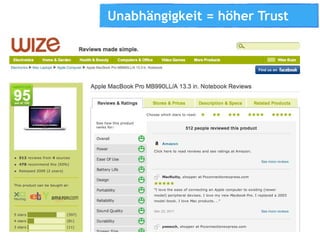 Unabhängigkeit = höher Trust
 
