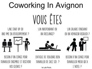 Coworking In Avignon




        le Lab-Paris
 