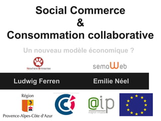 Social Commerce
            &
Consommation collaborative
   Un nouveau modèle économique ?



 Ludwig Ferren       Emilie Néel
 