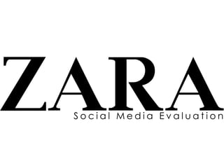 S o c i a l M e d i a E v a l u a t i o n
 