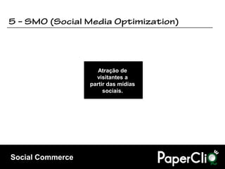 Atração de
                    visitantes a
                  partir das mídias
                       sociais.




Social Commerce
 