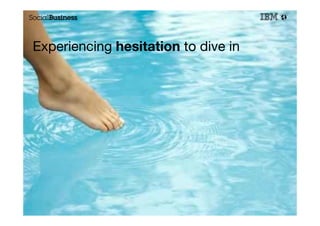 Experiencing hesitation to dive in




                                      24
 