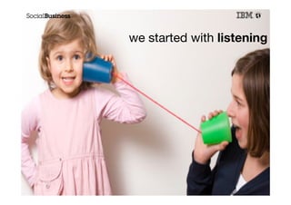 we started with listening
 