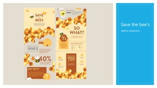 Save the bee’s
SIMPLE GRAPHICS!
 
