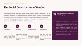 The Social Construction of Gender: Culture, Law, and Roles in ...