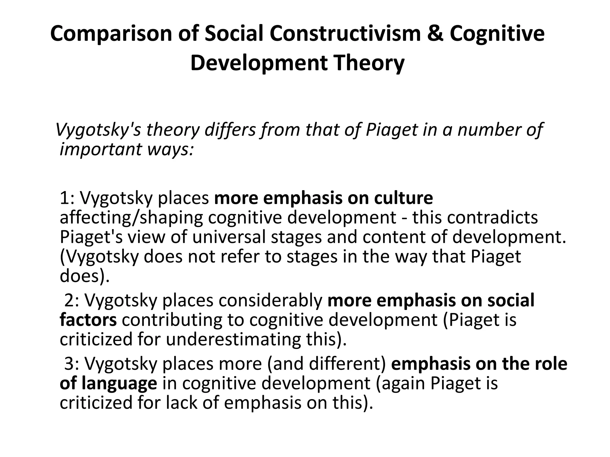 Social Constructivism & Cognitive Development Theory | PPTX