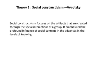 constructivism cognitive theory respiration cellular