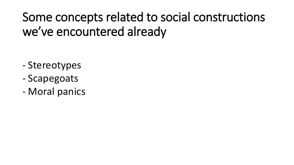Social constructs