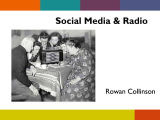 Social Media & Radio

Rowan Collinson

 