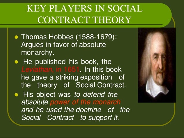 social contract theory thomas hobbes major works