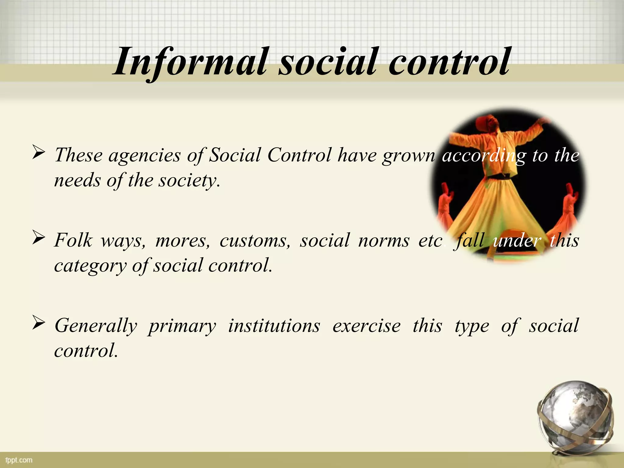 Social control and its Institutions | PPT