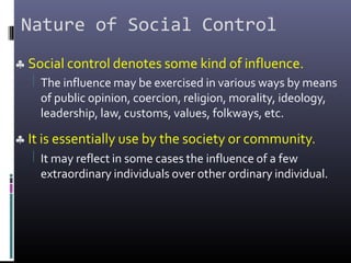 Social Control