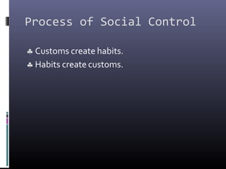 Social Control