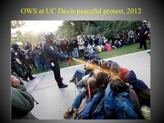 OWS at UC Davis peaceful protest, 2012
 