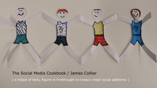 The Social Media Cookbook / James Collier
[ a hotpot of facts, figures & forethought on today’s major social platforms ]
 