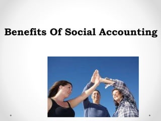 Social cost benefit analysis