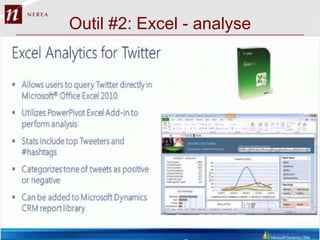 Outil #2: Excel - analyse
 