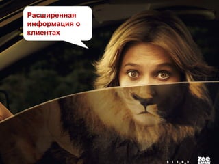 Расширенная
информация о
клиентах
 