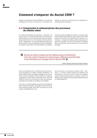 Social CRM - vers la Relation Client augmentée