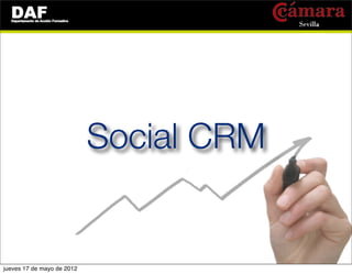 Social CRM


jueves 17 de mayo de 2012
 