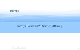 Infosys Social CRM Service Offering 1 