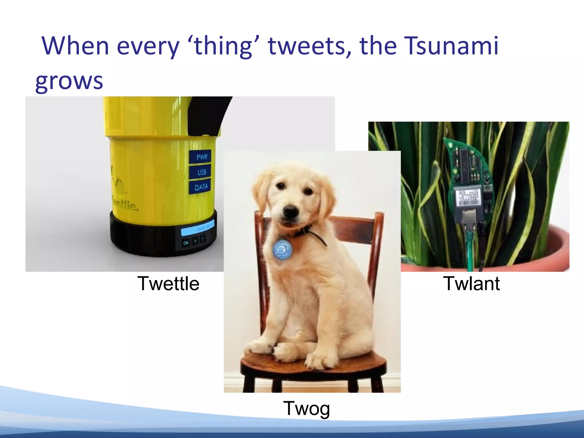 When every ‘thing’ tweets, the Tsunami grows Twettle Twog Twlant 