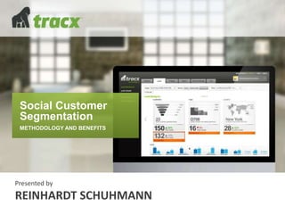 Social Customer
Segmentation
METHODOLOGY AND BENEFITS
Presented by
REINHARDT SCHUHMANN
 