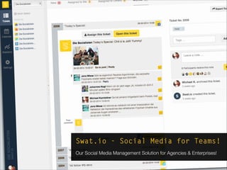 Swat.io - Social Media for Teams!
Our Social Media Management Solution for Agencies & Enterprises!
 