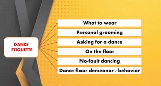 Social dances and Dance Mixers | PPTX