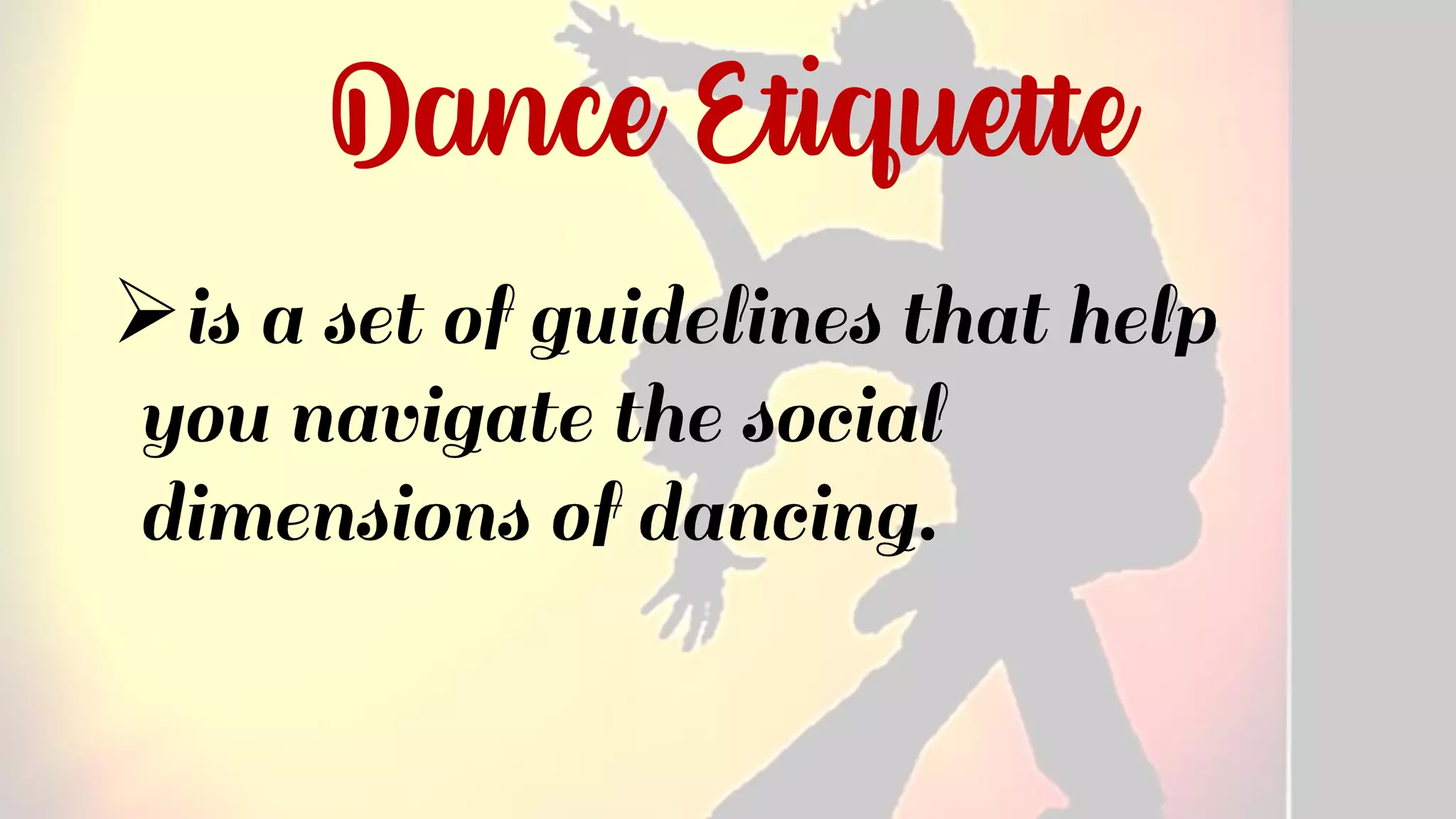 Social dances and dance mixers PPT