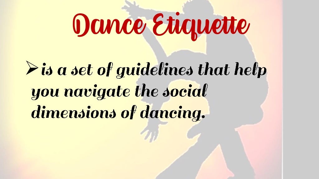 Social dances and dance mixers