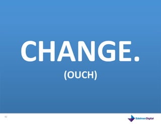 CHANGE.	
  
                                (OUCH)	
  
         This	
  is	
  a	
  product	
  



42	
  
 
