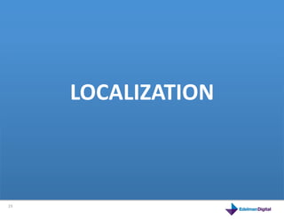 LOCALIZATION	
  
         This	
  is	
  a	
  product	
  



23	
  
 