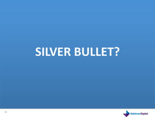 SILVER	
  BULLET?	
  
         This	
  is	
  a	
  product	
  



40	
  
 