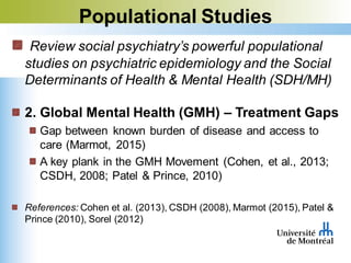 From Populations to Patients: Social Determinants of Health & Mental ...