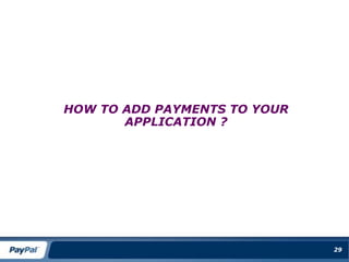 PaymentSystemODFIRDFIConsumerMerchantBANK ACCOUNTS AND ACHWith Automated Clearing House (ACH), there is no authorization transaction.Money movement is batch.26