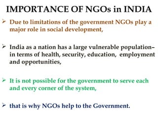 Role of NGOs in Social Development | PPT