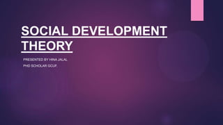 Social development theory by Vygotsky PPT