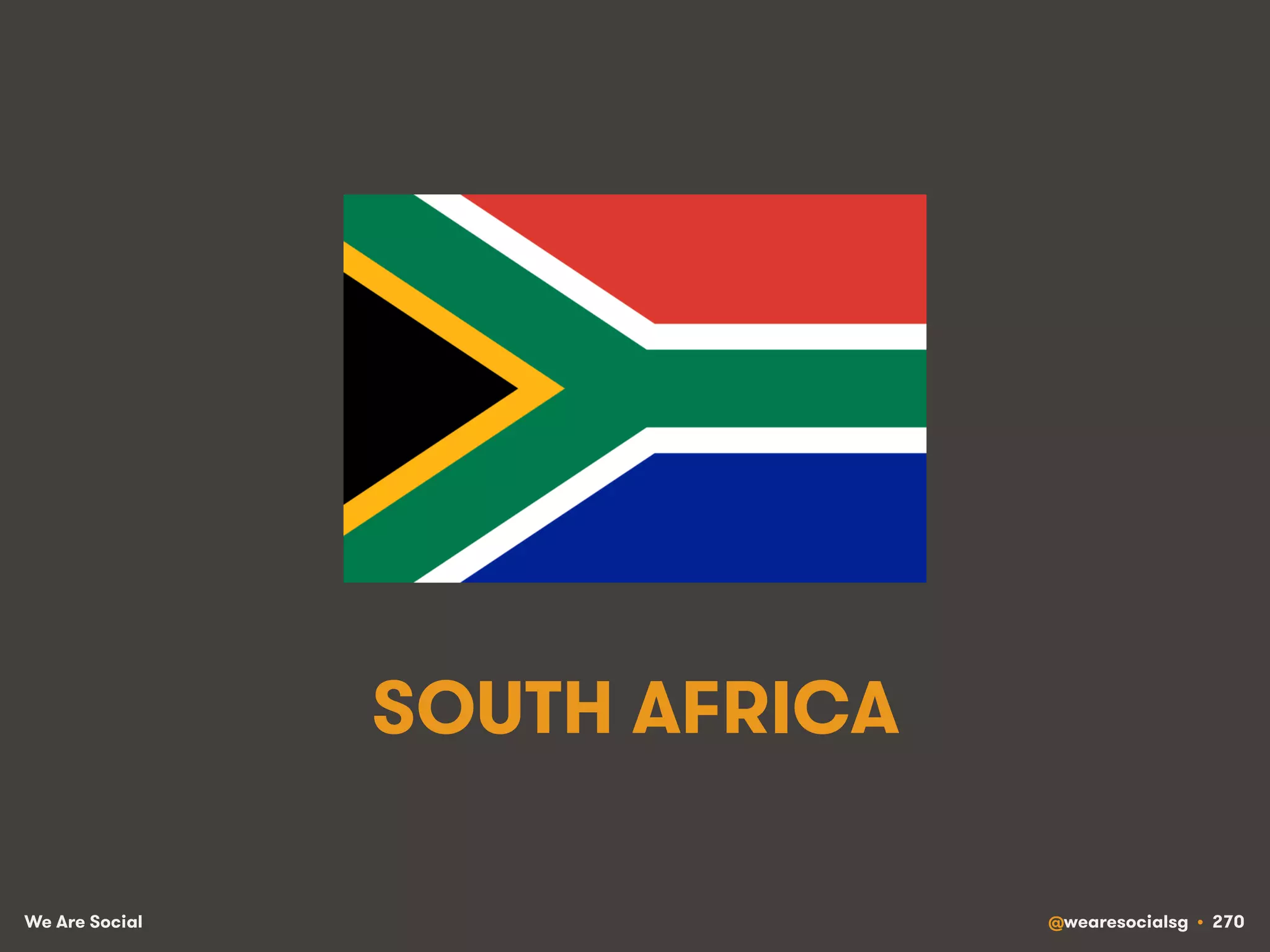 We Are Social @wearesocialsg • 270
SOUTH AFRICA
 