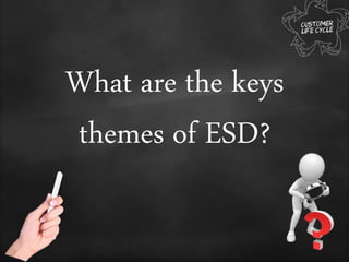 What are the keys
themes of ESD?
 