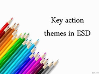 Key action
themes in ESD
 