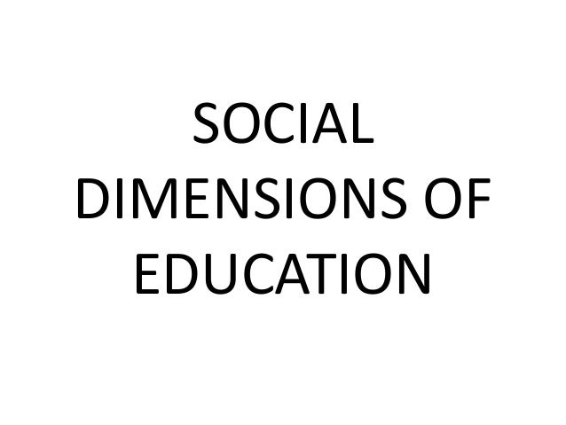 About: social dimension